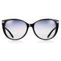 Tiffany & Co. - Occhiale da Sole Cat Eye - Nero Blu - Collezione Tiffany T - Tiffany & Co. Eyewear