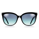 Tiffany & Co. - Occhiale da Sole Cat Eye - Nero Blu - Collezione Tiffany T - Tiffany & Co. Eyewear