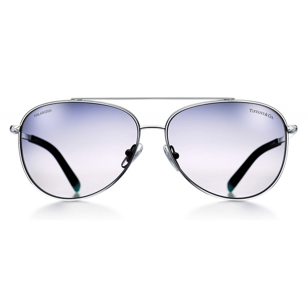 Tiffany & Co. - Pilot Sunglasses - Silver Gray - Tiffany T Collection - Tiffany & Co. Eyewear