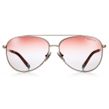 Tiffany & Co. - Occhiale da Sole Pilot - Oro Rosa - Collezione Tiffany T - Tiffany & Co. Eyewear