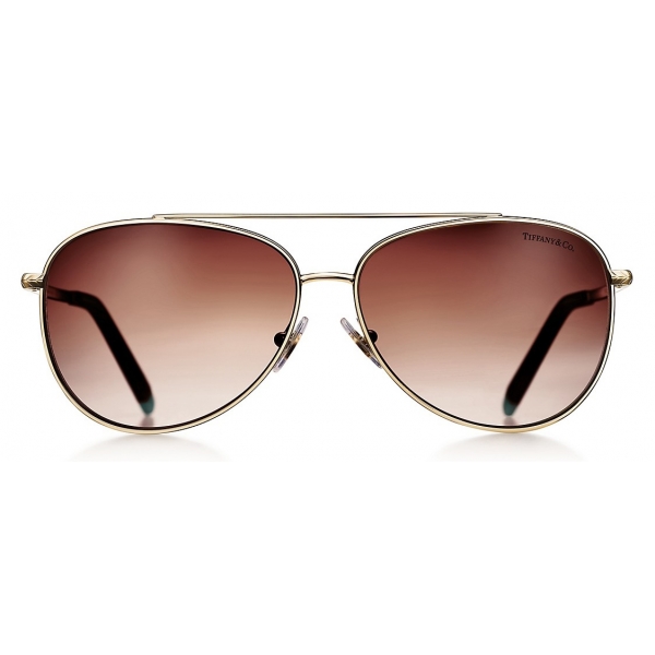 Tiffany & Co. - Pilot Sunglasses - Brown Tortoiseshell - Tiffany T Collection - Tiffany & Co. Eyewear