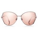 Tiffany & Co. - Occhiale da Sole Butterfly - Oro Rosa - Collezione Tiffany T - Tiffany & Co. Eyewear