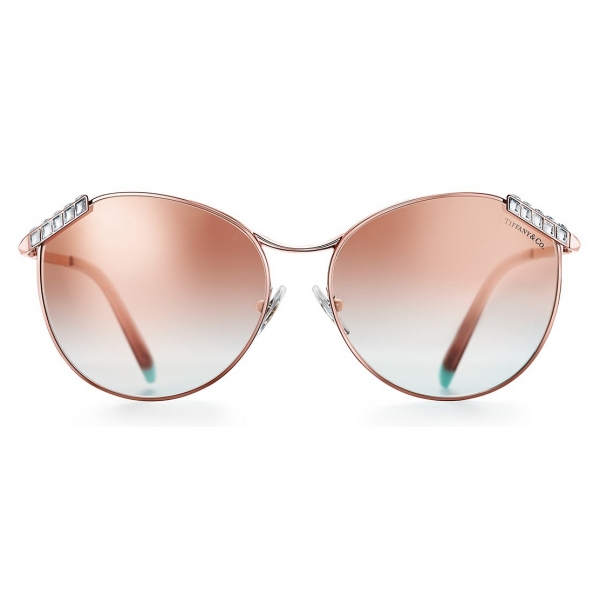 Tiffany & Co. - Round Sunglasses - Rose Gold - Tiffany T Collection - Tiffany & Co. Eyewear