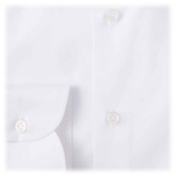 Viola Milano - Solid Color Shirt - White - Handmade in Italy - Luxury Exclusive Collection