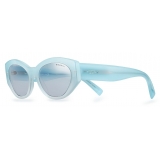 Tiffany & Co. - Occhiale da Sole Ovali - Azzurro - Collezione Tiffany T - Tiffany & Co. Eyewear