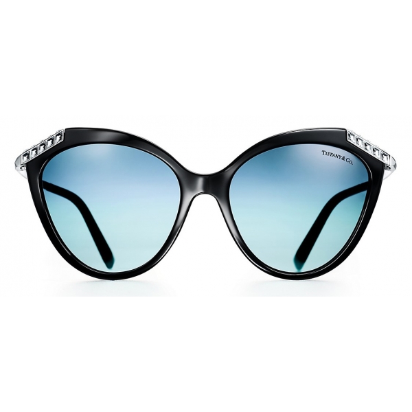 Tiffany & Co. - Cat Eye Sunglasses - Black Silver - Tiffany T Collection - Tiffany & Co. Eyewear