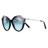 Tiffany & Co. - Cat Eye Sunglasses - Black Silver - Tiffany T Collection - Tiffany & Co. Eyewear