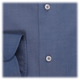 Viola Milano - Denim Chambray Shirt - Handmade in Italy - Luxury Exclusive Collection