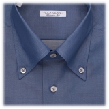 Viola Milano - Denim Chambray Shirt - Handmade in Italy - Luxury Exclusive Collection