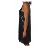 Ottod'Ame - Short Dress in Sequins - Black - Dresses - Luxury Exclusive Collection