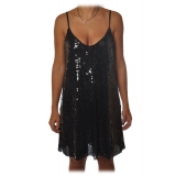 Ottod'Ame - Short Dress in Sequins - Black - Dresses - Luxury Exclusive Collection