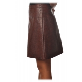 Ottod'Ame - Midi Skirt Pois Pattern - Black - Skirt - Luxury Exclusive Collection