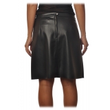 Ottod'Ame - Skirt in Python Printed Eco-Leather - Black - Skirt - Luxury Exclusive Collection