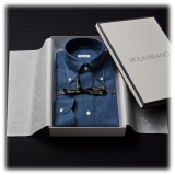 Viola Milano - Camicia in Denim Classica Button-Down - Denim - Handmade in Italy - Luxury Exclusive Collection