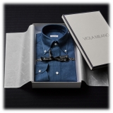 Viola Milano - Classic Denim Button-Down Collar Shirt - Denim - Handmade in Italy - Luxury Exclusive Collection