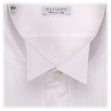 Viola Milano - Camicia Elegante in Cotone - Bianco - Handmade in Italy - Luxury Exclusive Collection