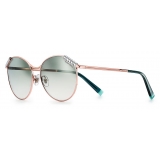 Tiffany & Co. - Round Sunglasses - Rose Gold Green - Tiffany T Collection - Tiffany & Co. Eyewear