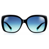 Tiffany & Co. - Occhiale da Sole Quadrati - Nero Blu - Collezione Tiffany T - Tiffany & Co. Eyewear