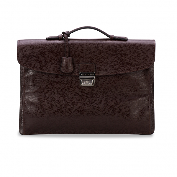 Viola Milano - Traveller Briefcase - Brown - Handmade in Italy - Luxury Exclusive Collection