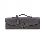 Viola Milano - Traveller Briefcase - Grey - Handmade in Italy - Luxury Exclusive Collection