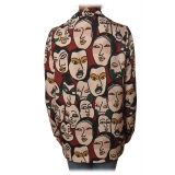 Ottod'Ame - Multicolor Pattern Jacket - Bordeaux - Jacket - Luxury Exclusive Collection