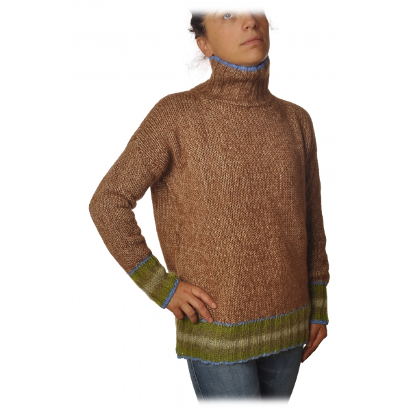 Ottod'Ame - Sweater in Strech Yarn - Hazel - Sweater - Luxury Exclusive Collection