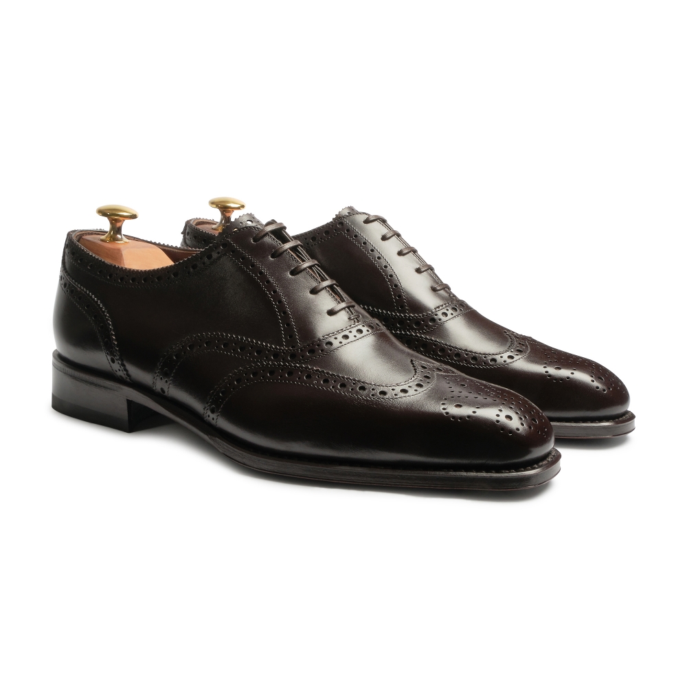 Viola Milano - Milanese Goodyear Wingtip Oxford - Cognac - Handmade in ...