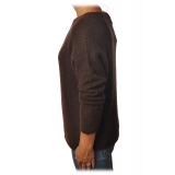 Ottod'Ame - Sweater in Strech Yarn - Brown - Sweater - Luxury Exclusive Collection