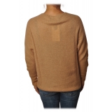 Ottod'Ame - Sweater in Strech Yarn - Camel - Sweater - Luxury Exclusive Collection