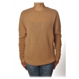Ottod'Ame - Sweater in Strech Yarn - Camel - Sweater - Luxury Exclusive Collection