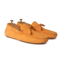 Viola Milano - Gommino Suede Loafer - Orange - Handmade in Italy - Luxury Exclusive Collection