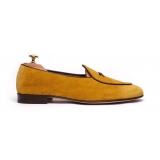 Viola Milano - Unlined Belgian Loafer - Citrus - Handmade in Italy - Luxury Exclusive Collection