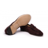 Viola Milano - Unlined Belgian Loafer - Bordeaux - Handmade in Italy - Luxury Exclusive Collection