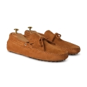 Viola Milano - Gommino Suede Loafer - Cola - Handmade in Italy - Luxury Exclusive Collection