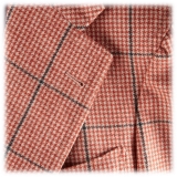 Viola Milano - Sartorial Half-Lined 100% Cashmere Blazer – Rose and Navy - Handmade in Italy - Luxury Exclusive Collection
