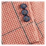 Viola Milano - Sartorial Half-Lined 100% Cashmere Blazer – Rose and Navy - Handmade in Italy - Luxury Exclusive Collection