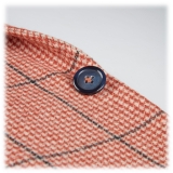 Viola Milano - Blazer Sartoriale 100% Cashmere – Rosa e Navy - Handmade in Italy - Luxury Exclusive Collection