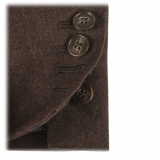 Viola Milano - Sartorial Wool and Cashmere Blazer - Brown - Handmade in Italy - Luxury Exclusive Collection