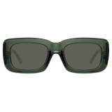 The Attico - Marfa Occhiali da Sole Rettangolari in Verde - ATTICO3C13SUN - Occhiali da Sole - Eyewear by Linda Farrow