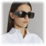 The Attico - Marfa Rectangular Sunglasses in Green - ATTICO3C13SUN - Sunglasses - Eyewear by Linda Farrow