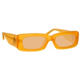 The Attico - Mini Marfa in Orange - ATTICO16C8SUN - Sunglasses - Eyewear by Linda Farrow