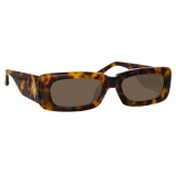 The Attico - Mini Marfa in Tortoiseshell - ATTICO16C6SUN - Sunglasses - Eyewear by Linda Farrow