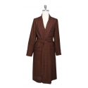 Viola Milano - Loro Piana Wool and Silk Dressing Gown - Cola Mix - Handmade in Italy - Luxury Exclusive Collection