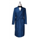 Viola Milano - Handprinted Silk Dressing Gown - Diamond Medallion - Handmade in Italy - Luxury Exclusive Collection