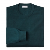 Viola Milano - Maglia Merino Girocollo - Foresta - Handmade in Italy - Luxury Exclusive Collection