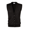 Viola Milano - Cardigan Senza Maniche in Cashmere e Seta - Grigio Scuro - Handmade in Italy - Luxury Exclusive Collection