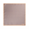 Viola Milano - Chain Pattern Silk Pocket Square - Orange - Handmade in Italy - Luxury Exclusive Collection