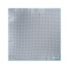 Viola Milano - Micro Pattern Silk Pocket Square - Ice - Handmade in Italy - Luxury Exclusive Collection