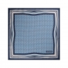 Viola Milano - Micro Wave Silk Pocket Square - Light Blue - Handmade in Italy - Luxury Exclusive Collection