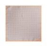 Viola Milano - Micro Pattern Silk Pocket Square - Orange - Handmade in Italy - Luxury Exclusive Collection